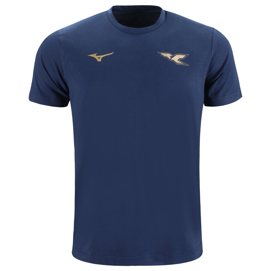 Mizuno 125th Anniversary S.S. Lazio Cotton Tee Junior Navy